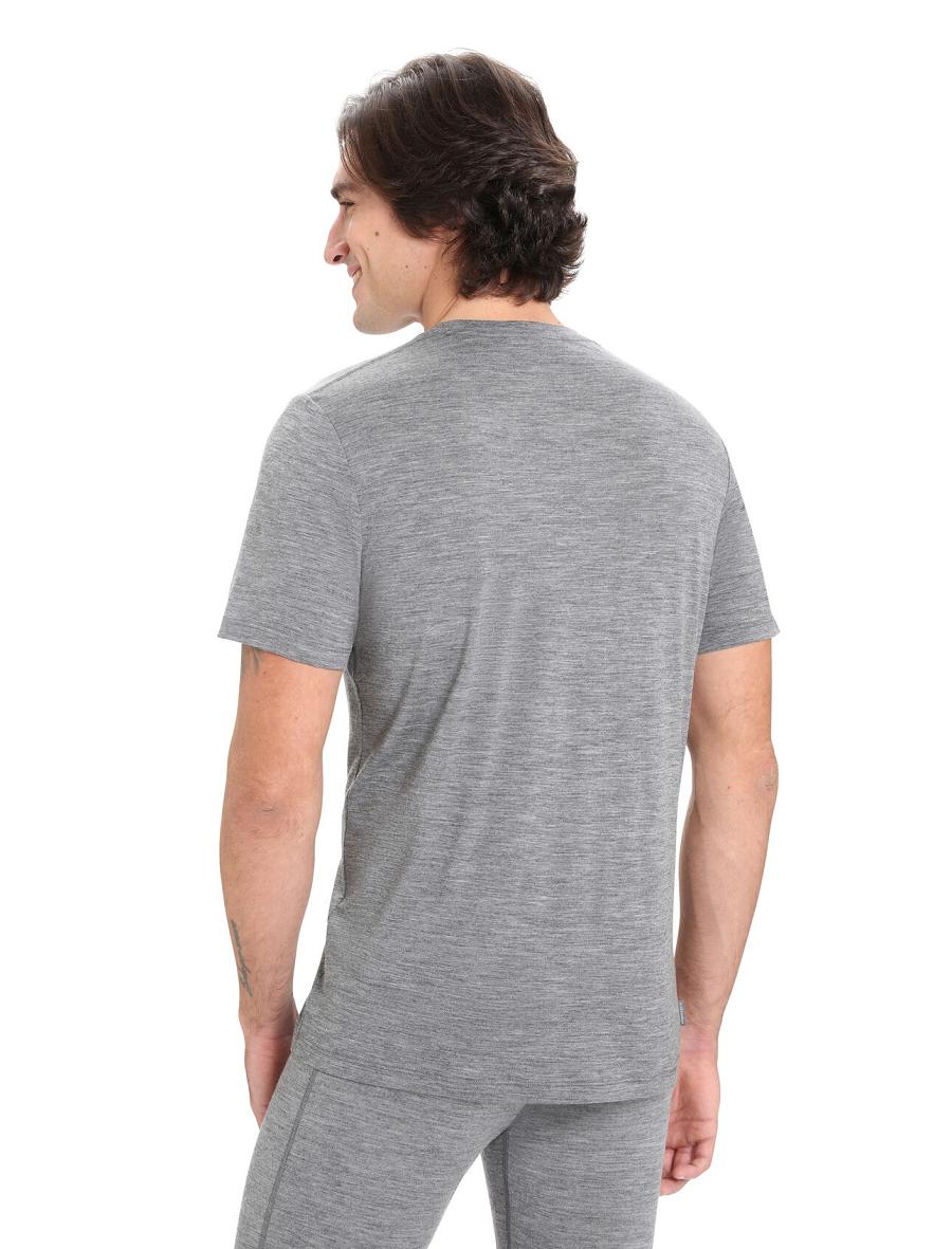 Icebreaker Merino Tech Lite II Rövid Sleeve Tee Férfi Póló Szürke | HU 1168KORI